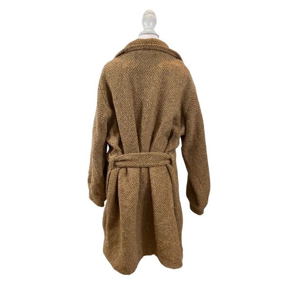 Vintage Boyne Valley Weavers Open Front Belted‎ Wool Alpaca Blend Jacket Size M - Picture 6 of 13